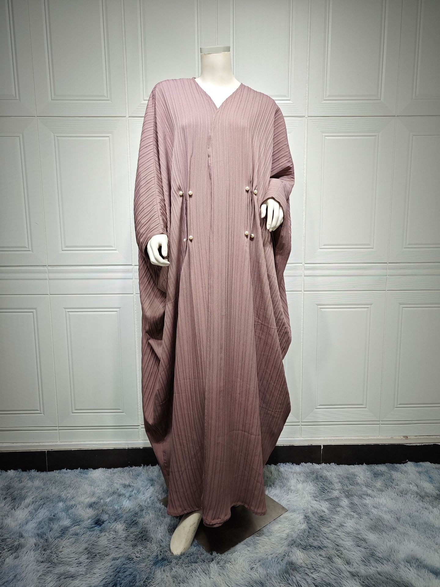 Modern Turkish Striped Abaya