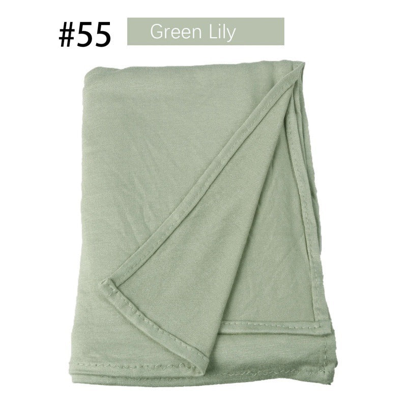 Mercerized Cotton Jersey Closed-toe Cotton Scarf - 25% Off when you buy 3