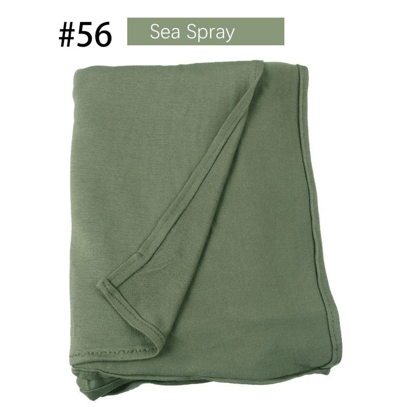 Mercerized Cotton Jersey Closed-toe Cotton Scarf - 25% Off when you buy 3