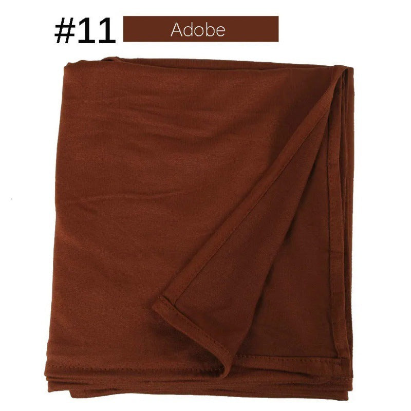 Mercerized Cotton Jersey Closed-toe Cotton Scarf - 25% Off when you buy 3