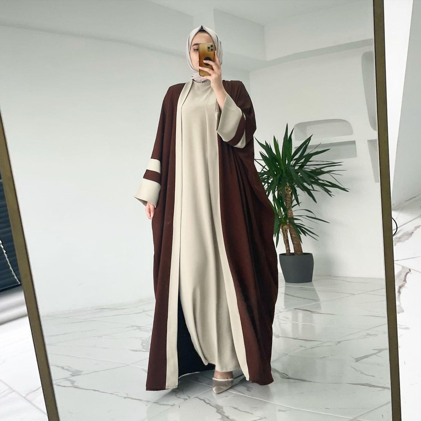 Two-piece Long Abaya Suit