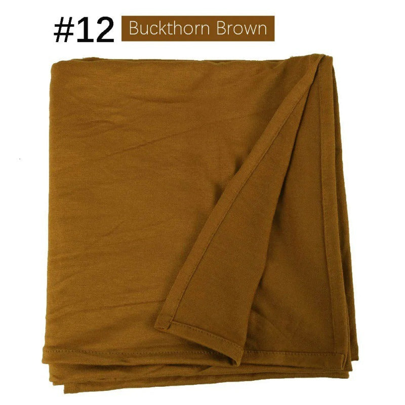 Mercerized Cotton Jersey Closed-toe Cotton Scarf - 25% Off when you buy 3