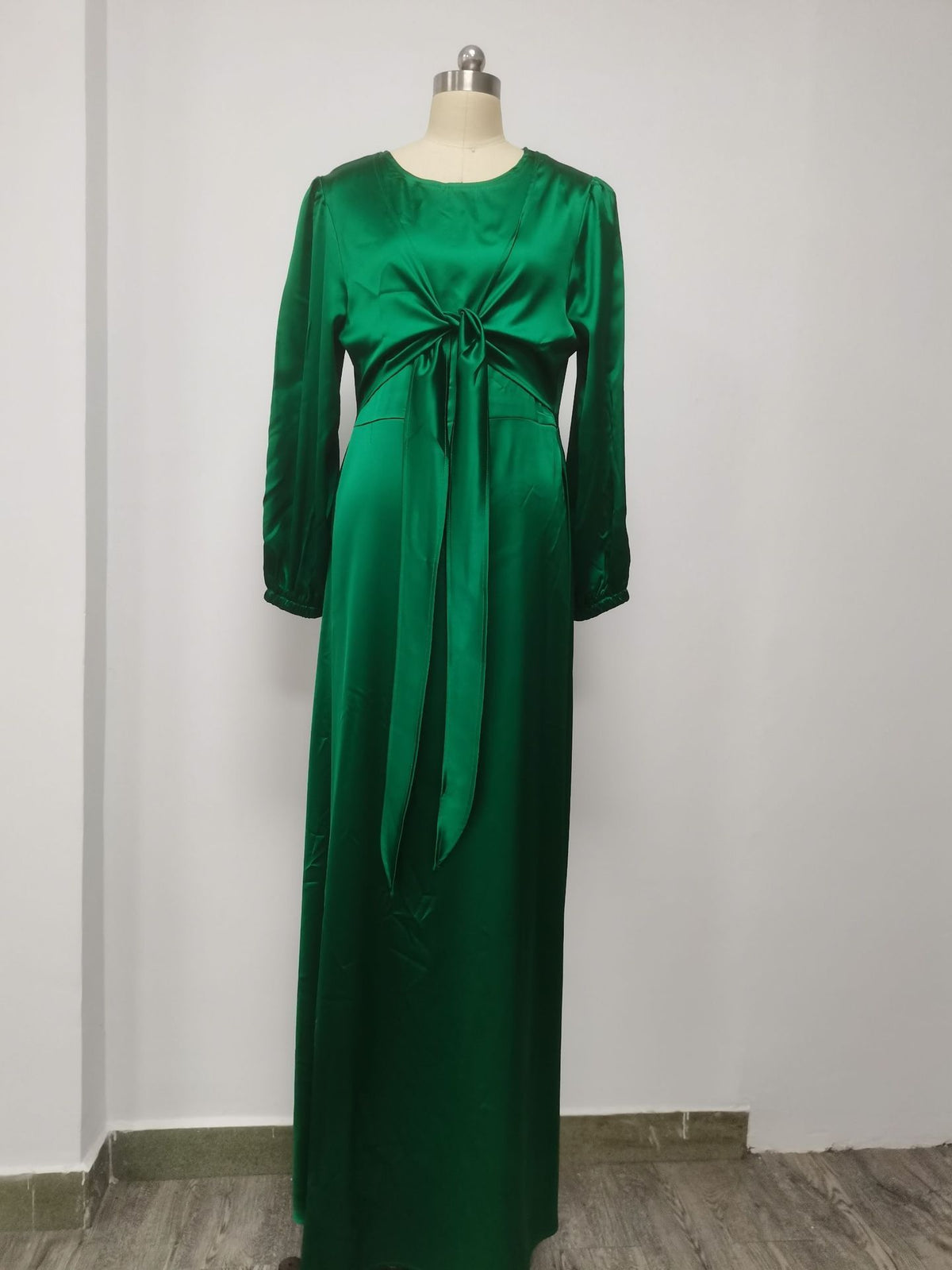 Luxe Wrapped Satin Abaya