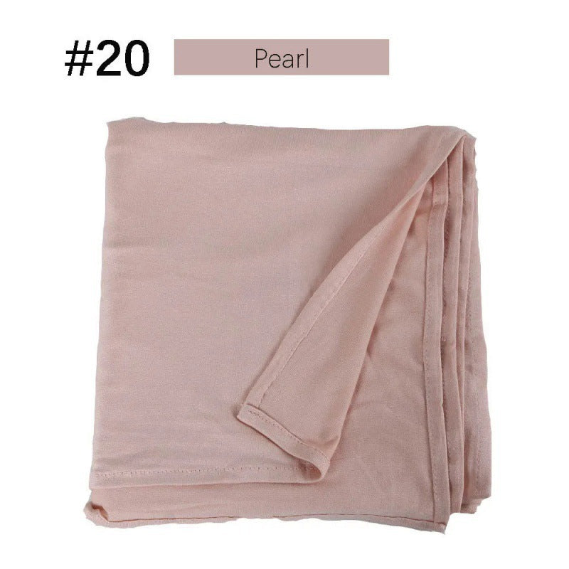 Mercerized Cotton Jersey Closed-toe Cotton Scarf - 25% Off when you buy 3