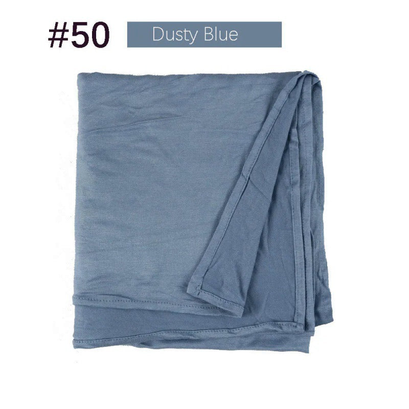 Mercerized Cotton Jersey Closed-toe Cotton Scarf - 25% Off when you buy 3