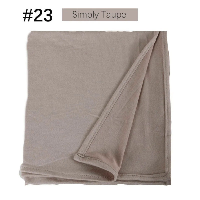 Mercerized Cotton Jersey Closed-toe Cotton Scarf - 25% Off when you buy 3
