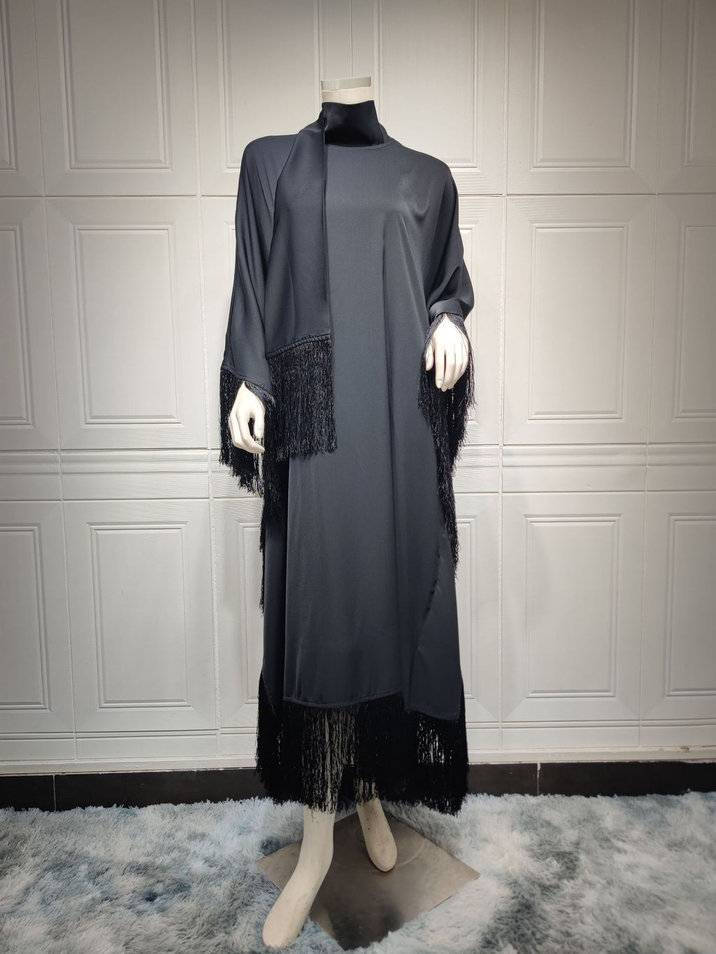 The Batwing Tassel Kaftan Dress