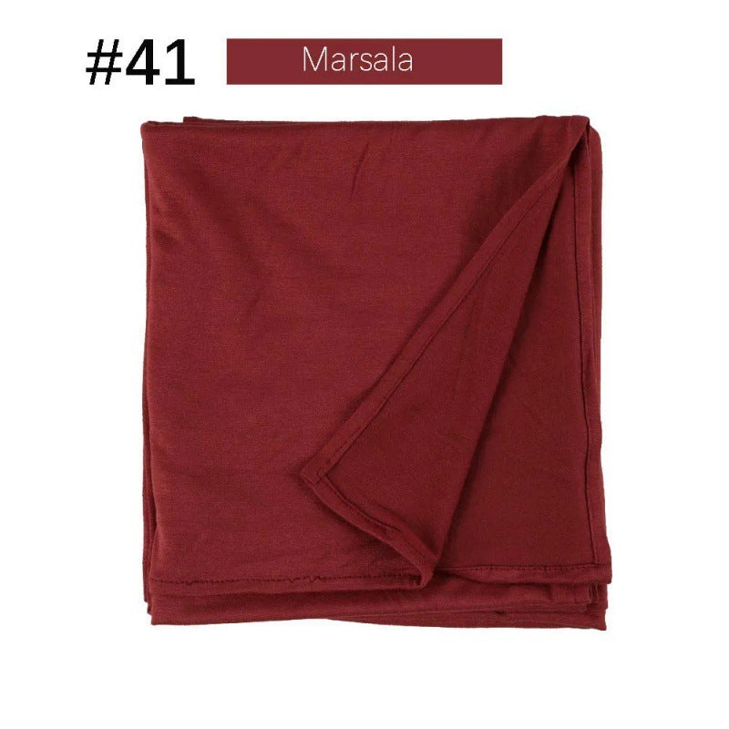 Mercerized Cotton Jersey Closed-toe Cotton Scarf - 25% Off when you buy 3
