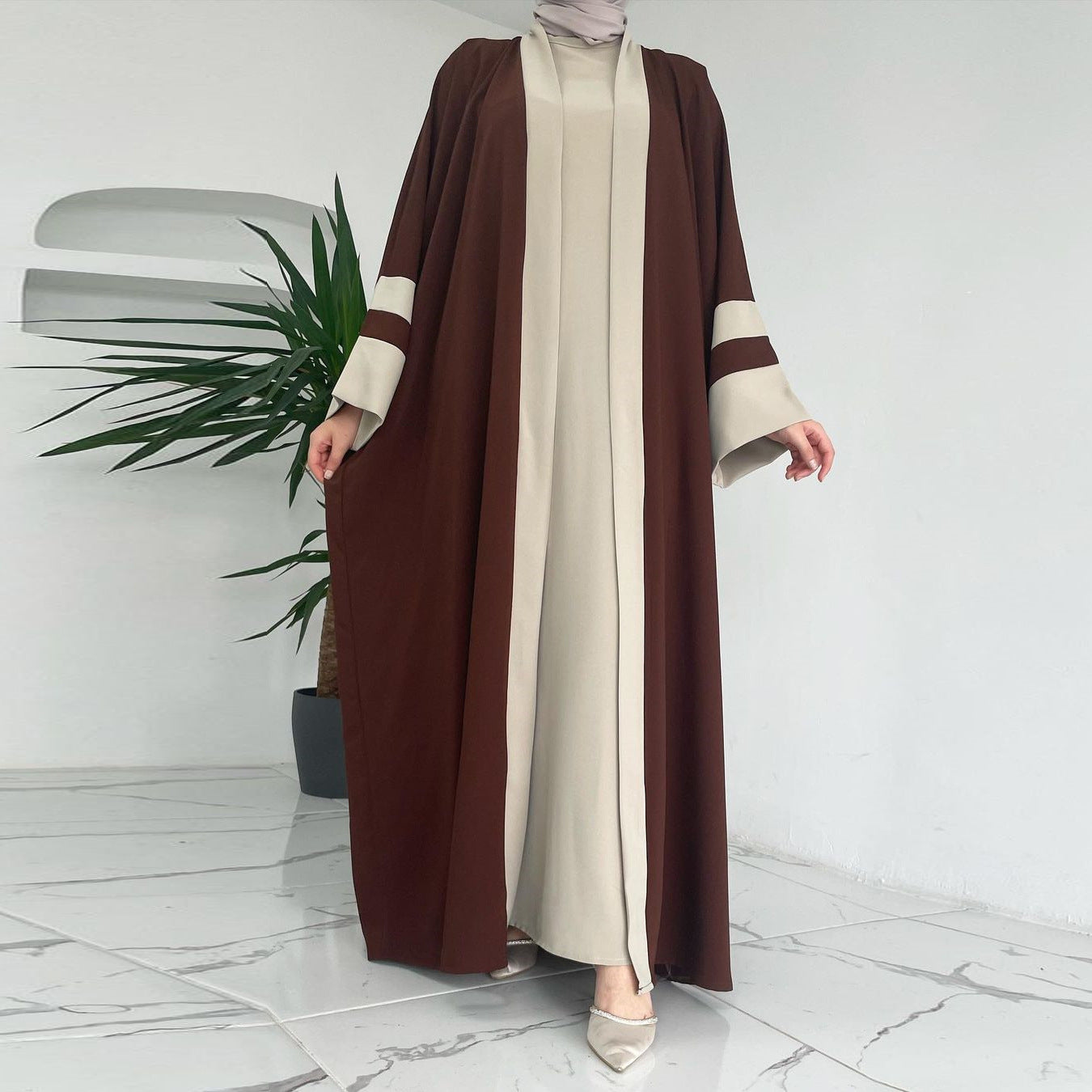 Two-piece Long Abaya Suit