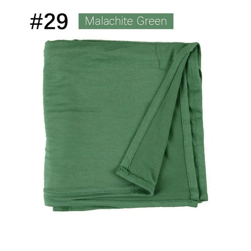 Mercerized Cotton Jersey Closed-toe Cotton Scarf - 25% Off when you buy 3
