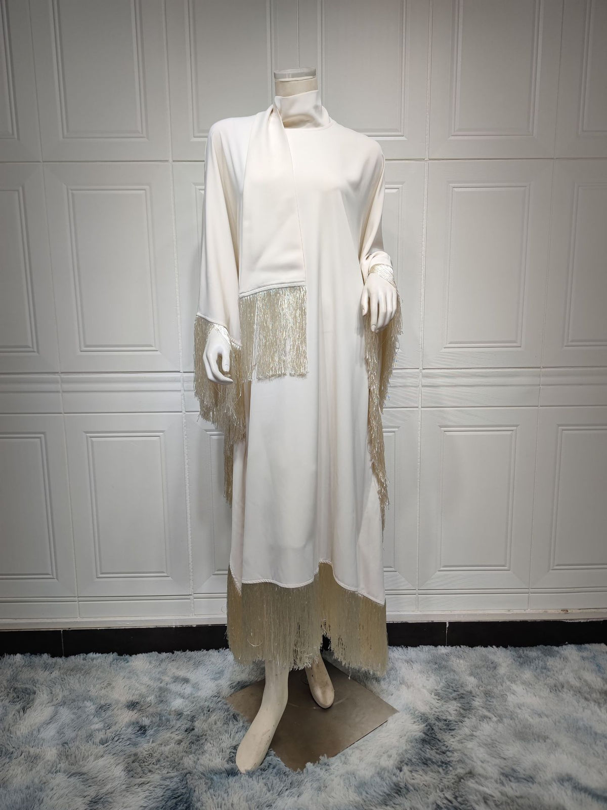 The Batwing Tassel Kaftan Dress