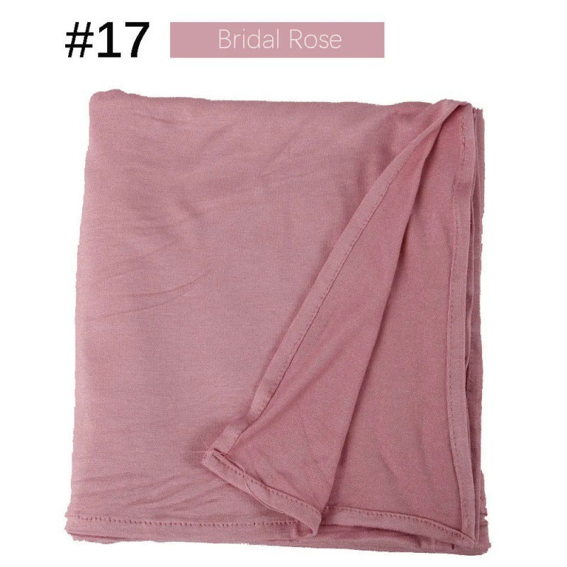 Mercerized Cotton Jersey Closed-toe Cotton Scarf - 25% Off when you buy 3