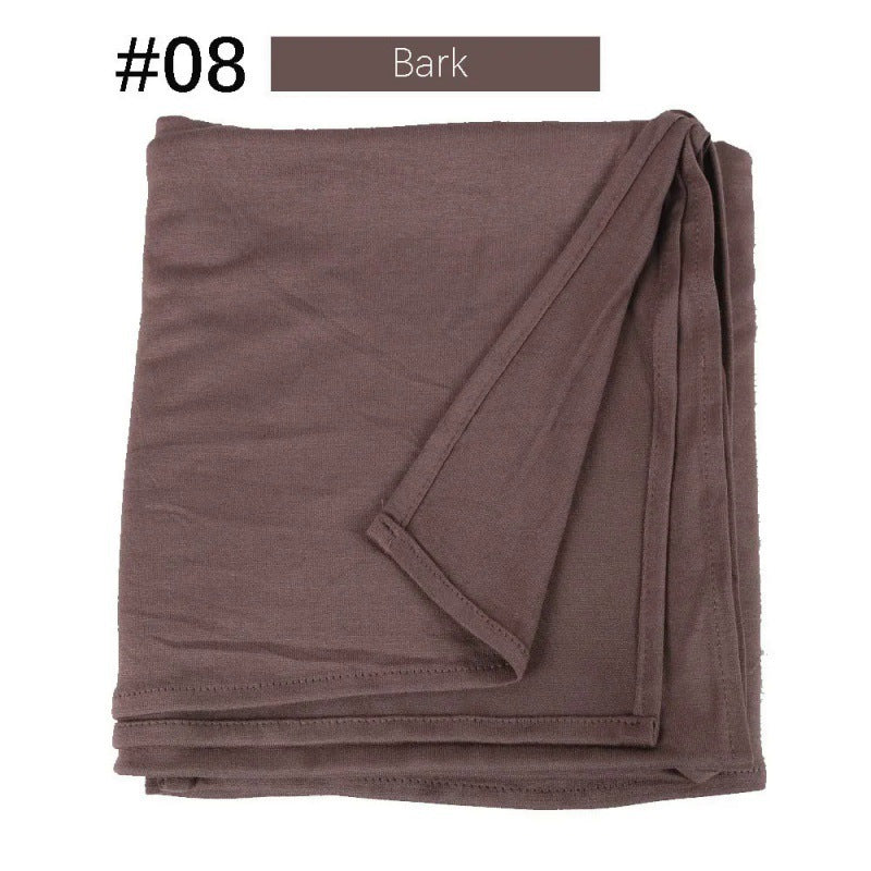Mercerized Cotton Jersey Closed-toe Cotton Scarf - 25% Off when you buy 3