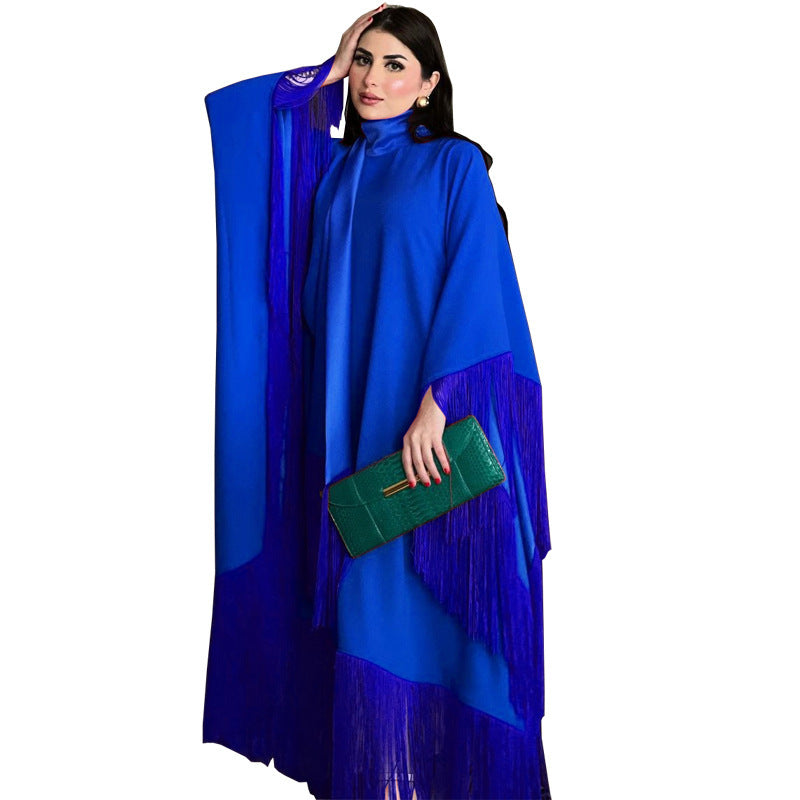 The Batwing Tassel Kaftan Dress
