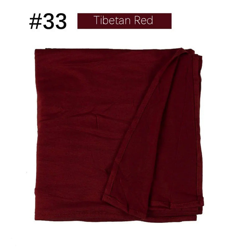 Mercerized Cotton Jersey Closed-toe Cotton Scarf - 25% Off when you buy 3