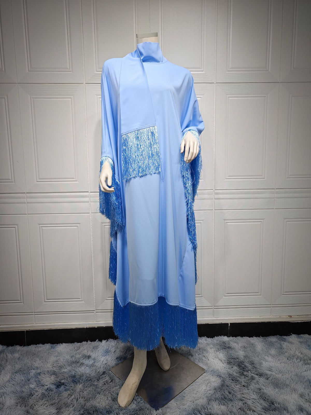 The Batwing Tassel Kaftan Dress