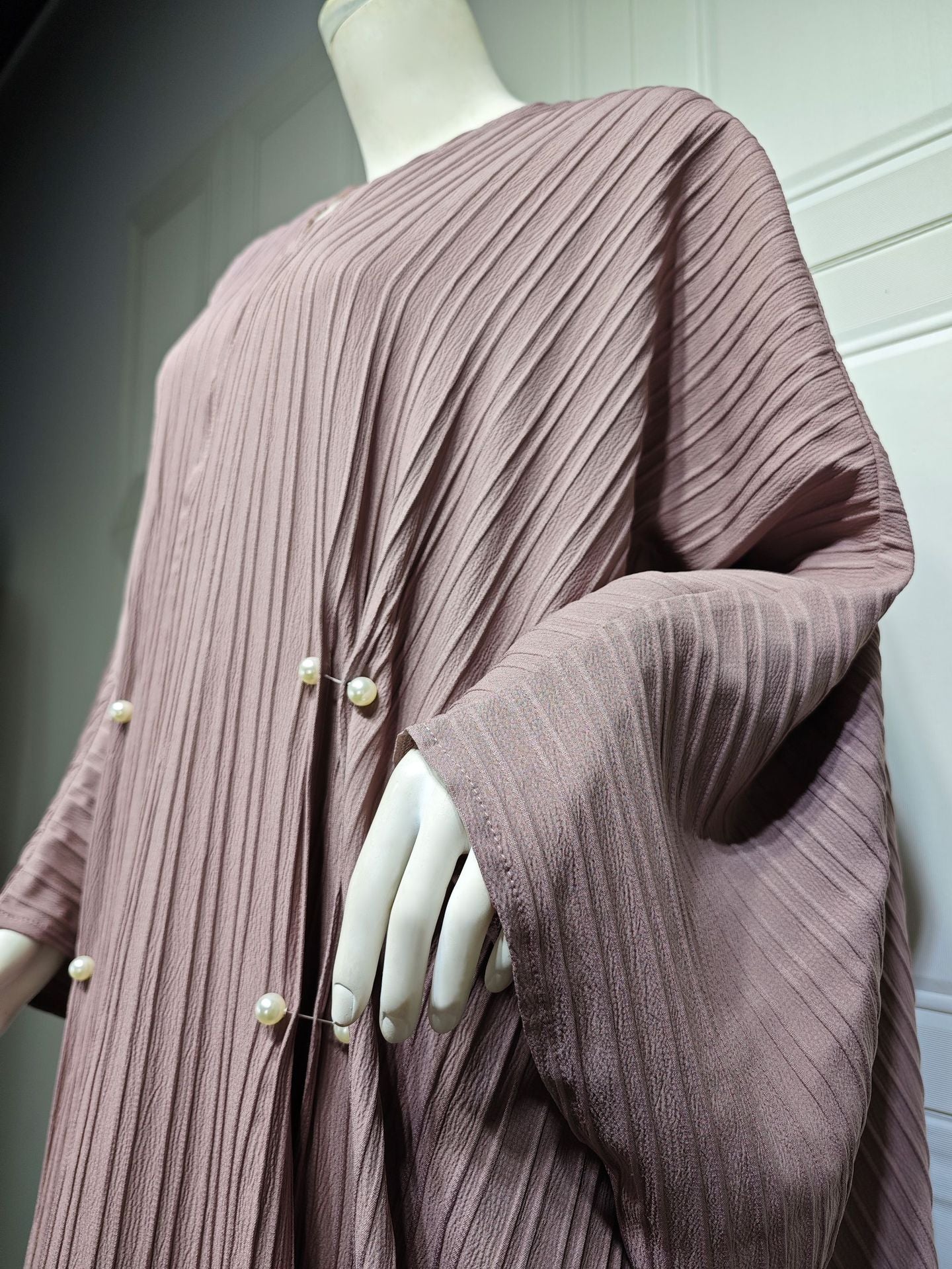 Modern Turkish Striped Abaya