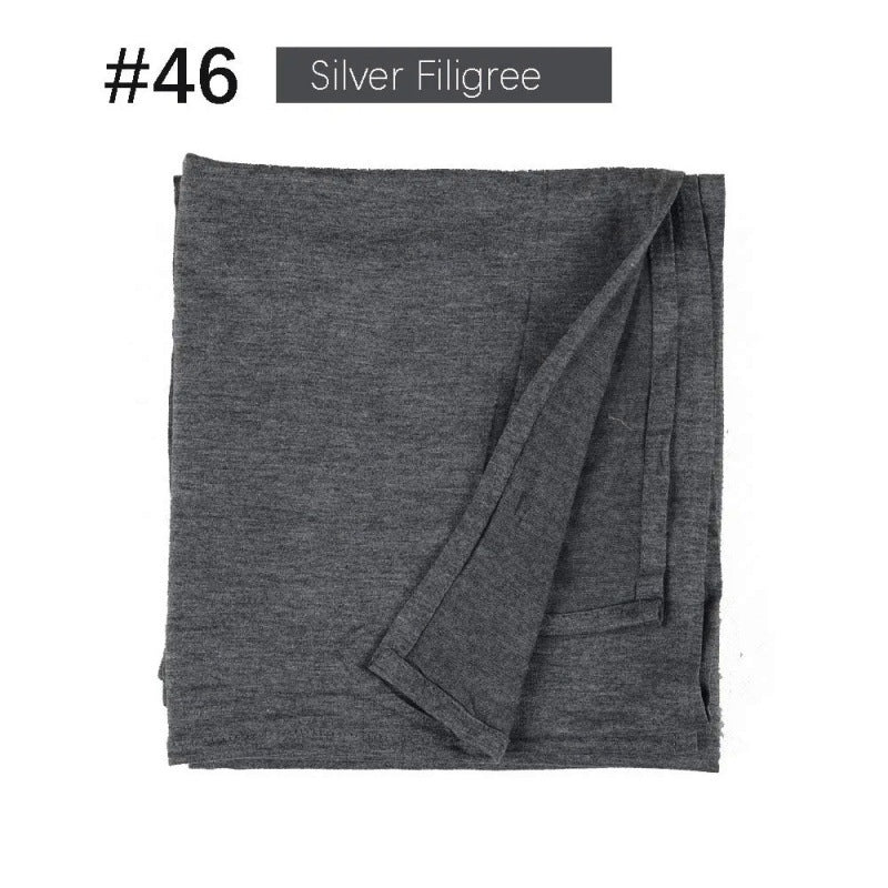 Mercerized Cotton Jersey Closed-toe Cotton Scarf - 25% Off when you buy 3