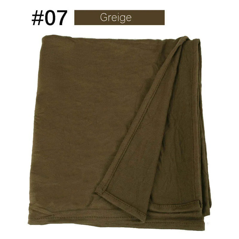 Mercerized Cotton Jersey Closed-toe Cotton Scarf - 25% Off when you buy 3