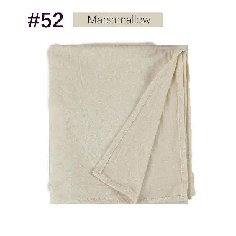Mercerized Cotton Jersey Closed-toe Cotton Scarf - 25% Off when you buy 3