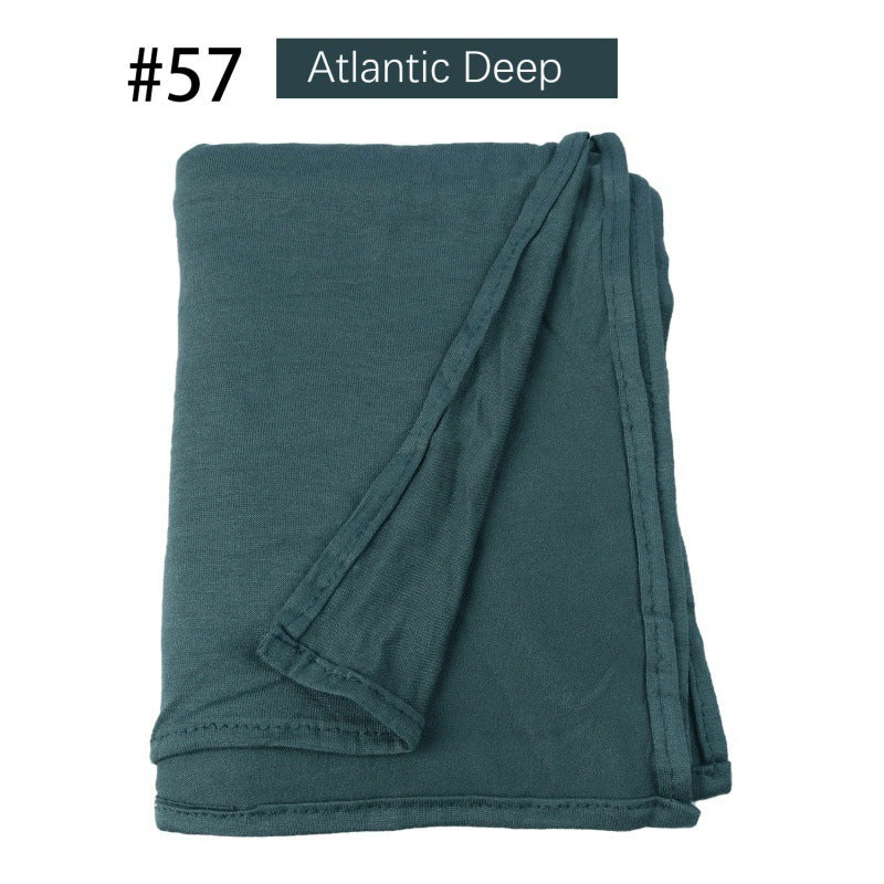 Mercerized Cotton Jersey Closed-toe Cotton Scarf - 25% Off when you buy 3