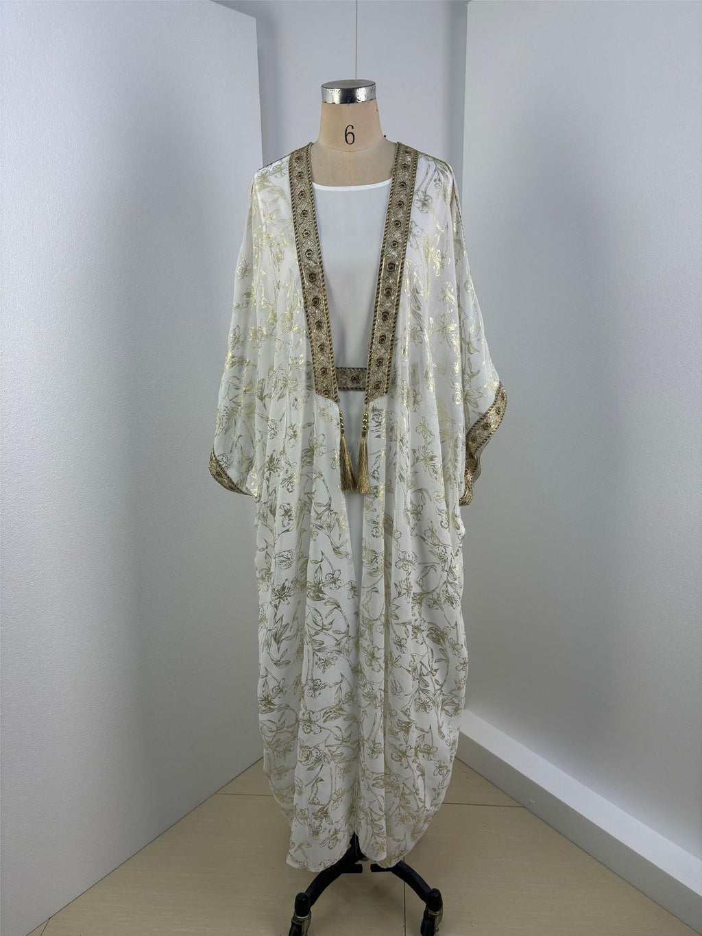 The Bronzed Chiffon Abaya Dress