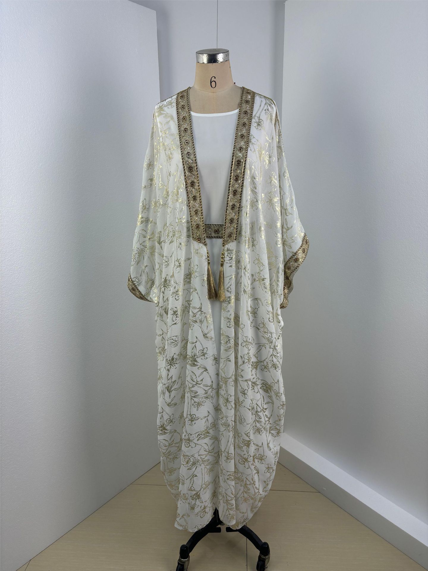 One-piece Dress Bronzing Robe Abaya