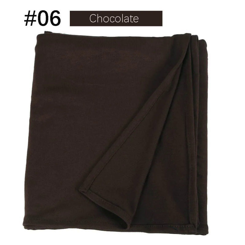 Mercerized Cotton Jersey Closed-toe Cotton Scarf - 25% Off when you buy 3