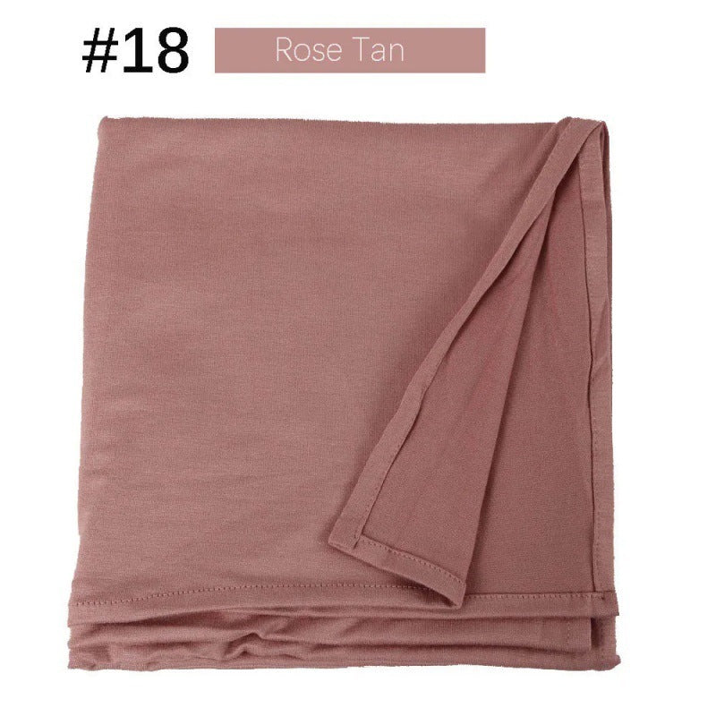 Mercerized Cotton Jersey Closed-toe Cotton Scarf - 25% Off when you buy 3