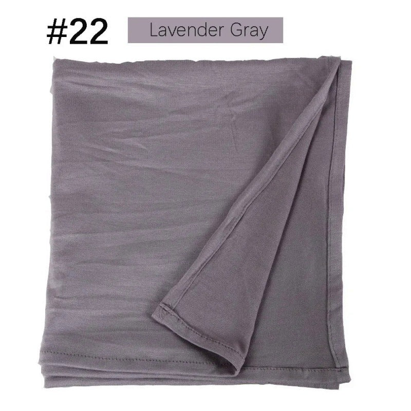Mercerized Cotton Jersey Closed-toe Cotton Scarf - 25% Off when you buy 3