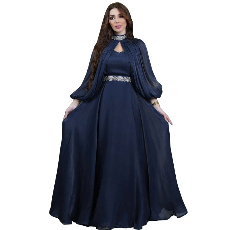 Two piece whispering silk Abaya