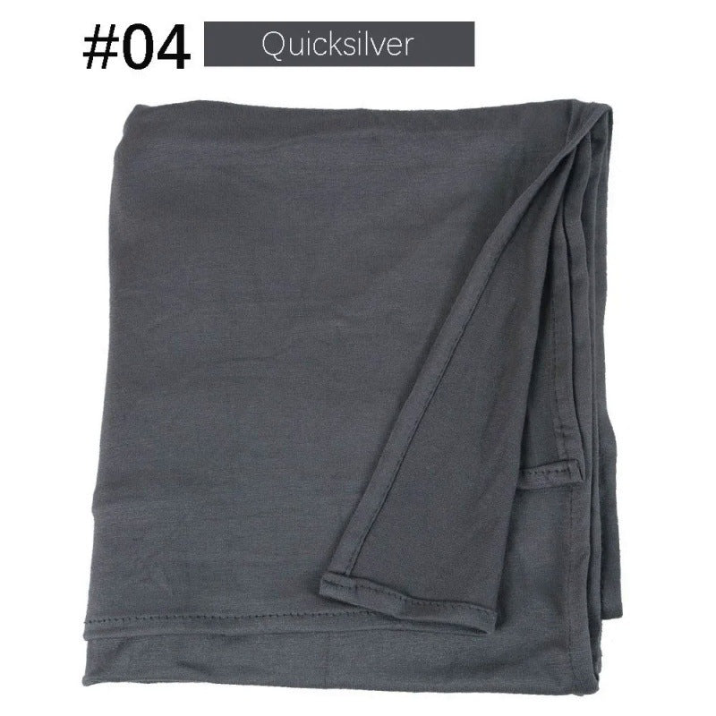 Mercerized Cotton Jersey Closed-toe Cotton Scarf - 25% Off when you buy 3