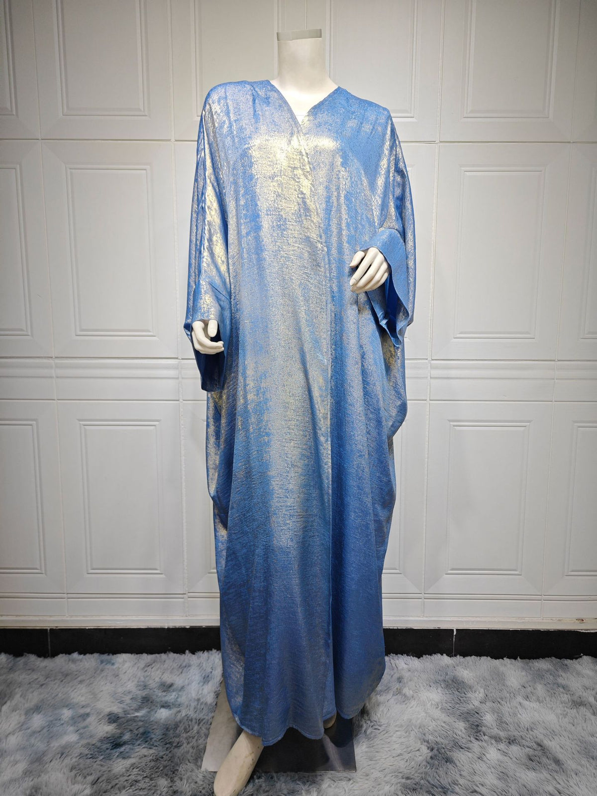 Bronze Satin Open Abaya