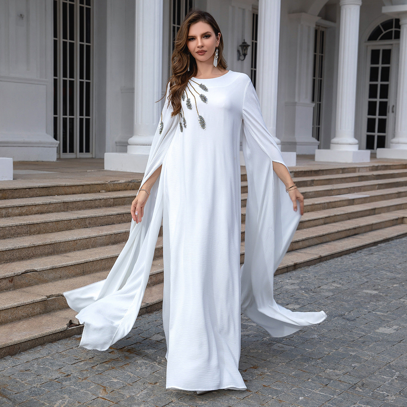 Celestia Flow Gown Embroidered Abaya