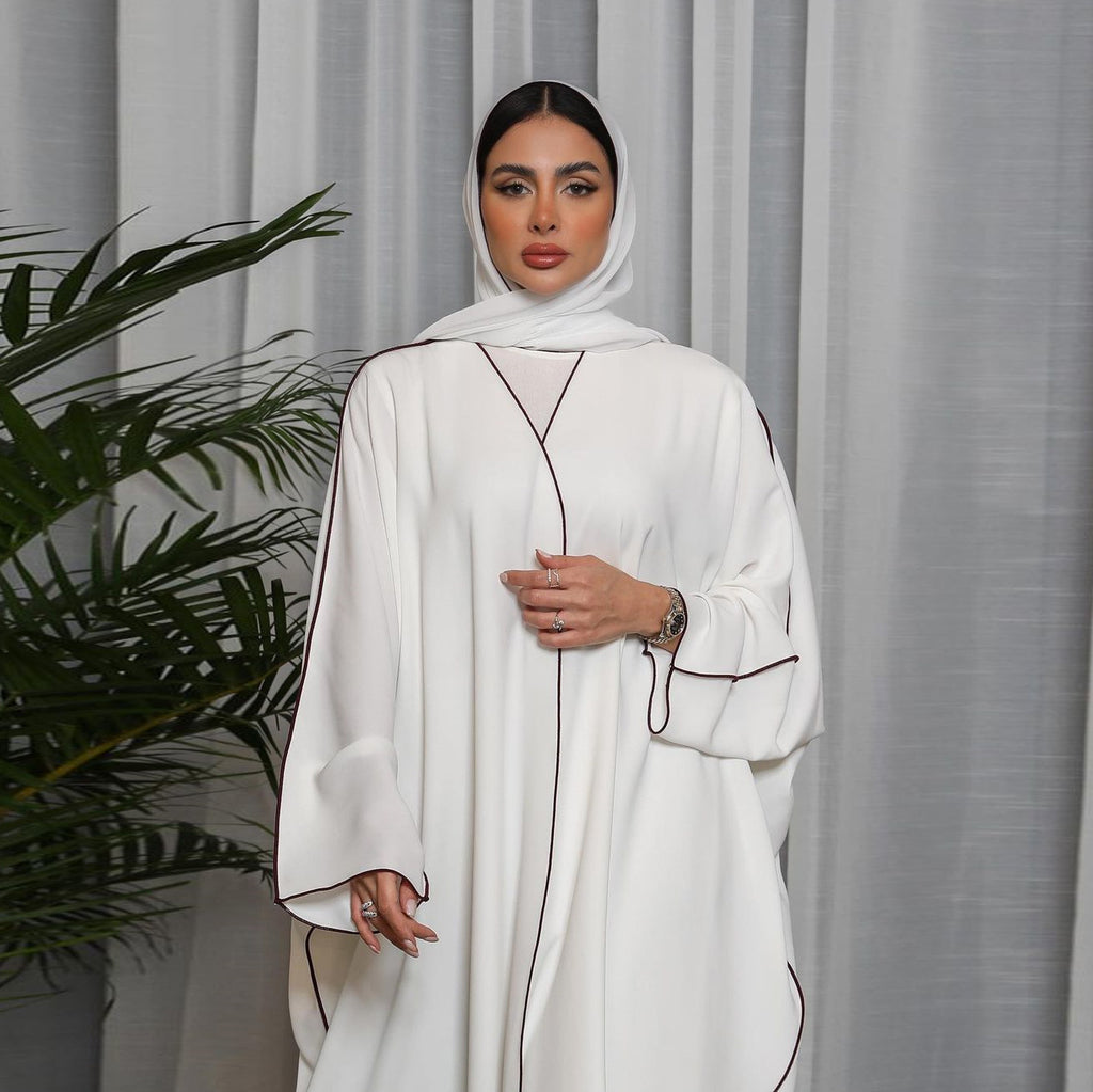 Ivory Saudi-Inspired Abaya