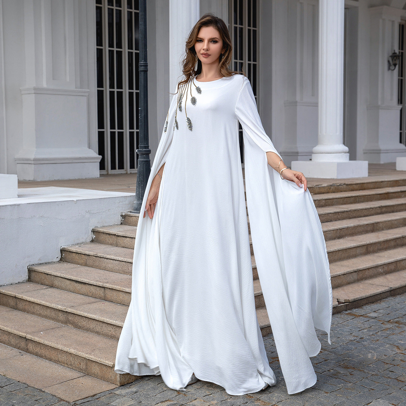 Celestia Flow Gown Embroidered Abaya