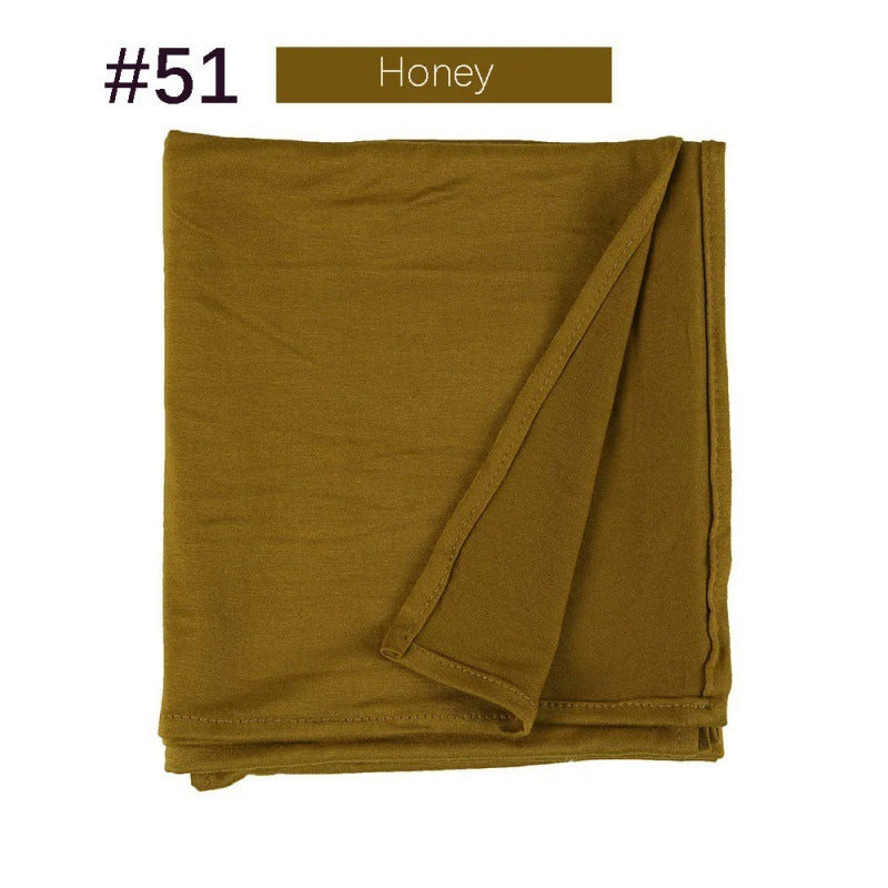 Mercerized Cotton Jersey Closed-toe Cotton Scarf - 25% Off when you buy 3