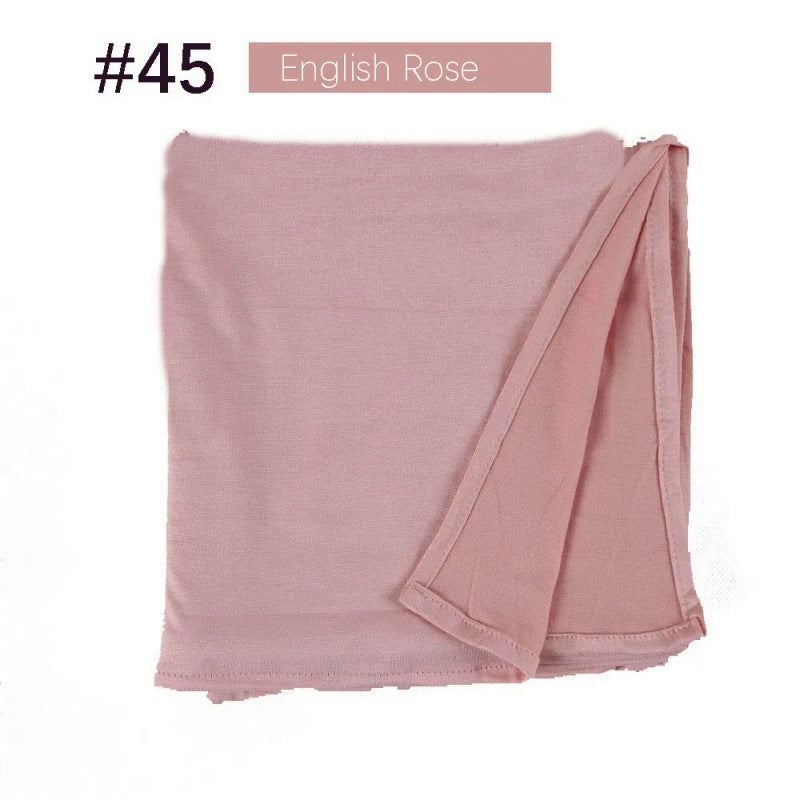 Mercerized Cotton Jersey Closed-toe Cotton Scarf - 25% Off when you buy 3