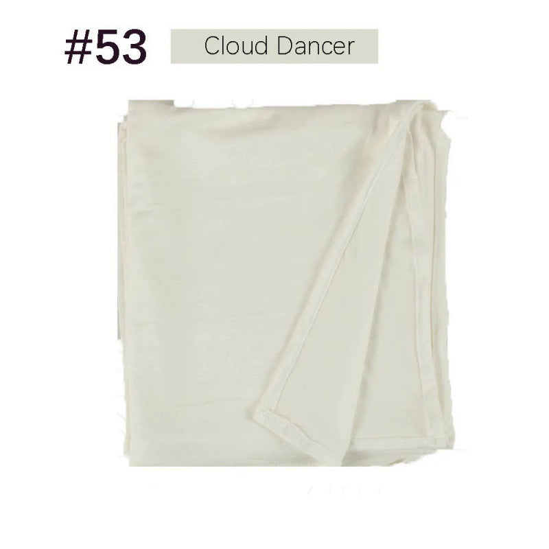 Mercerized Cotton Jersey Closed-toe Cotton Scarf - 25% Off when you buy 3