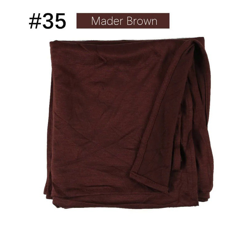 Mercerized Cotton Jersey Closed-toe Cotton Scarf - 25% Off when you buy 3