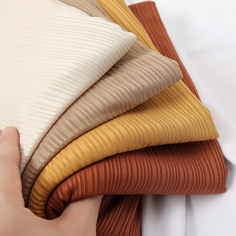 The Knitted Cotton Stripe Scarf
