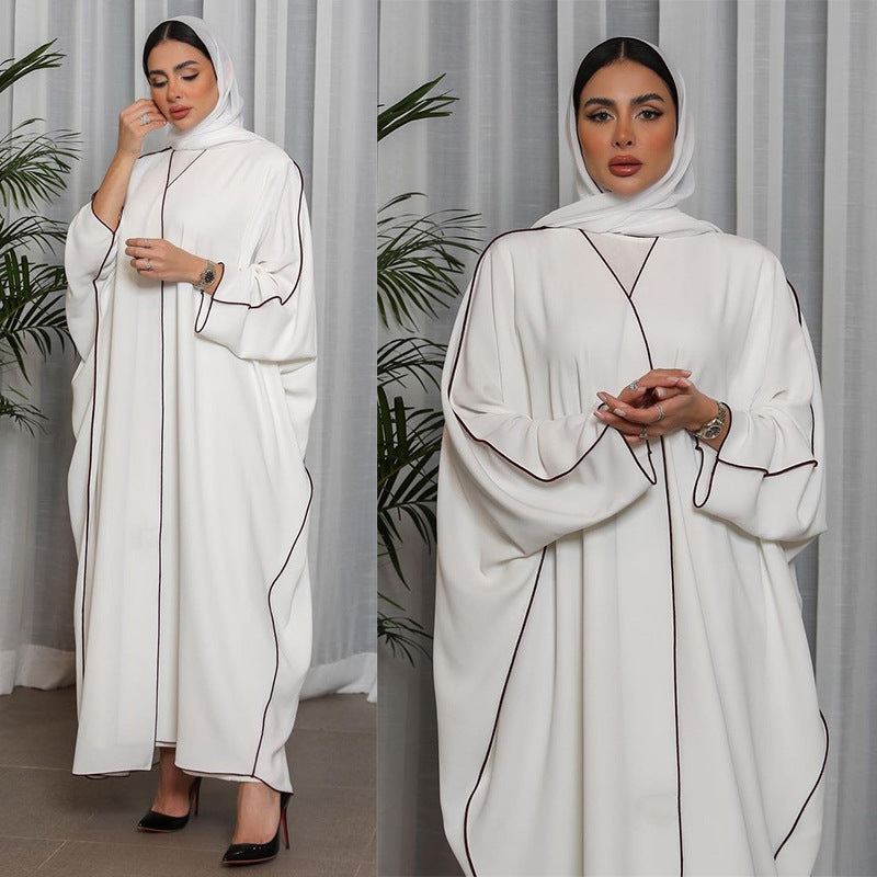 White Saudi Style Abaya