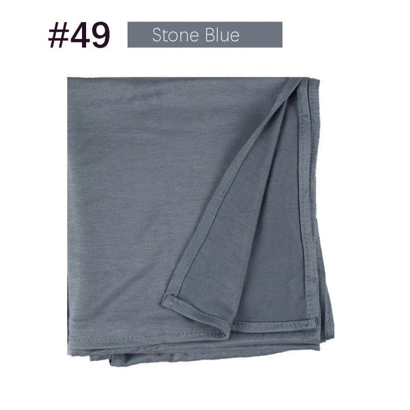 Mercerized Cotton Jersey Closed-toe Cotton Scarf - 25% Off when you buy 3