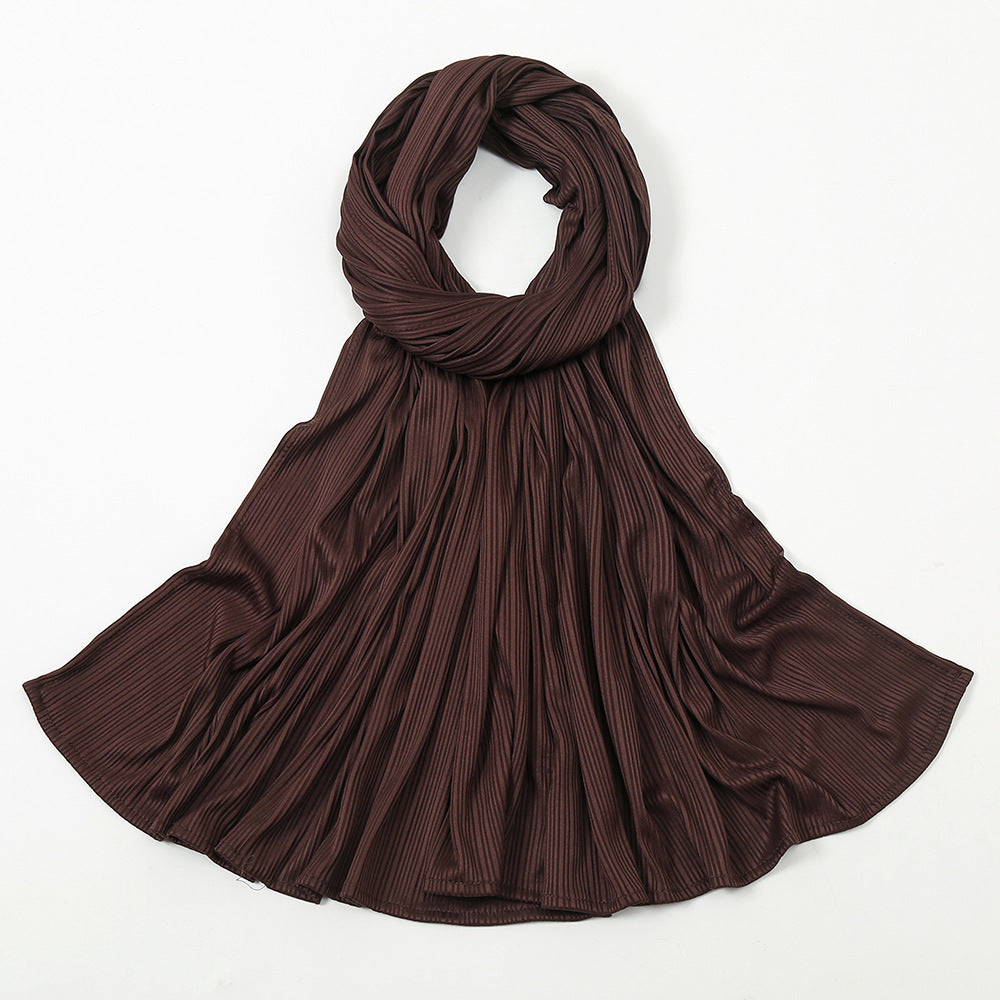 The Knitted Cotton Stripe Scarf