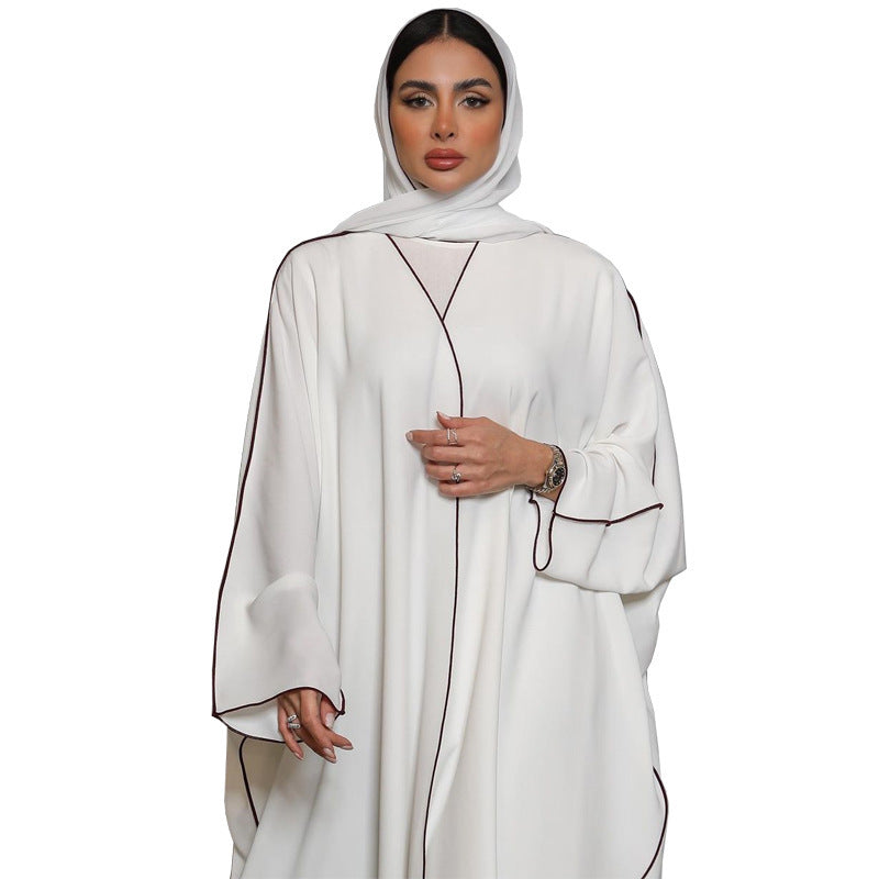White Saudi Style Abaya