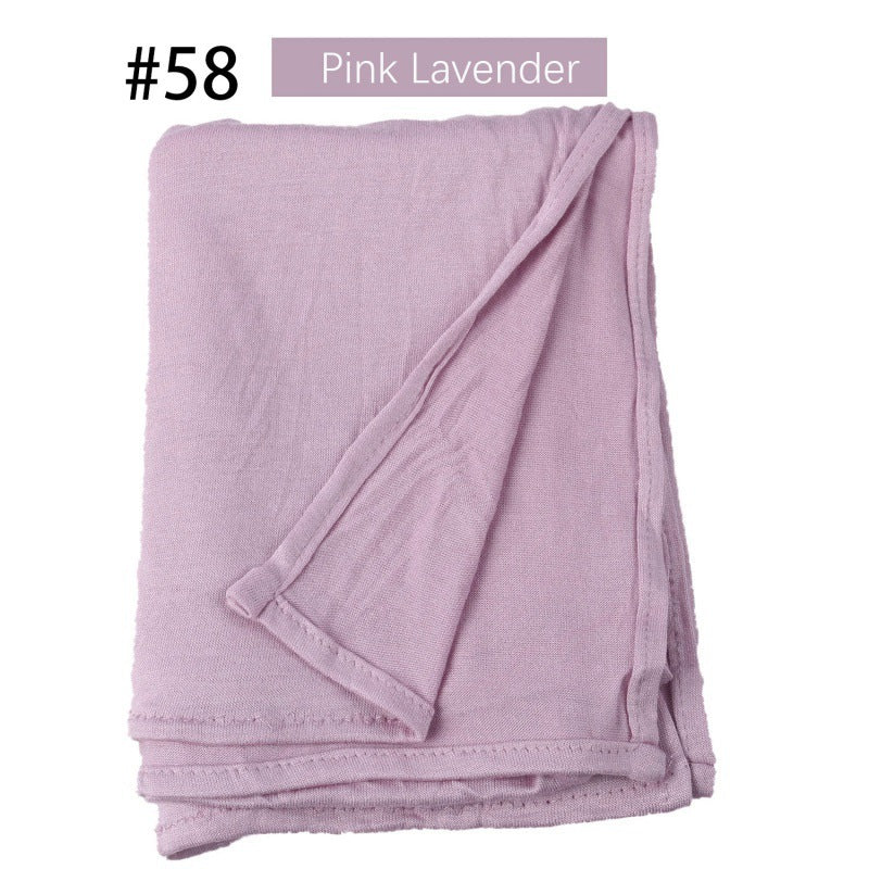 Mercerized Cotton Jersey Closed-toe Cotton Scarf - 25% Off when you buy 3