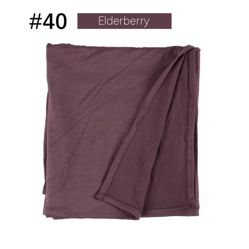 Mercerized Cotton Jersey Closed-toe Cotton Scarf - 25% Off when you buy 3