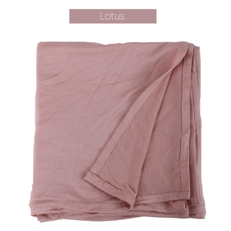 Mercerized Cotton Jersey Closed-toe Cotton Scarf - 25% Off when you buy 3