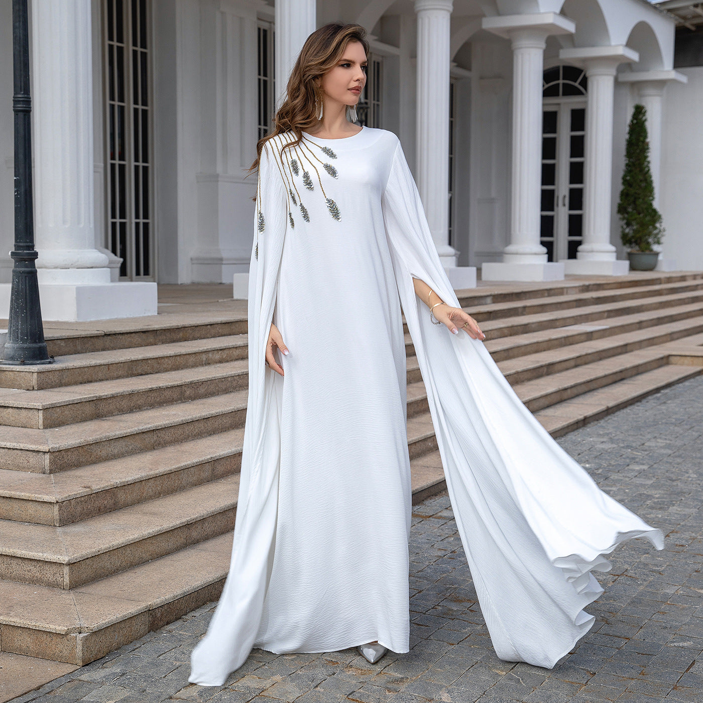 Celestia Flow Gown Embroidered Abaya