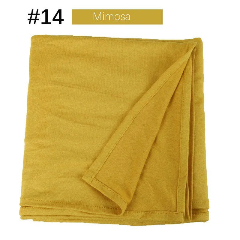 Mercerized Cotton Jersey Closed-toe Cotton Scarf - 25% Off when you buy 3